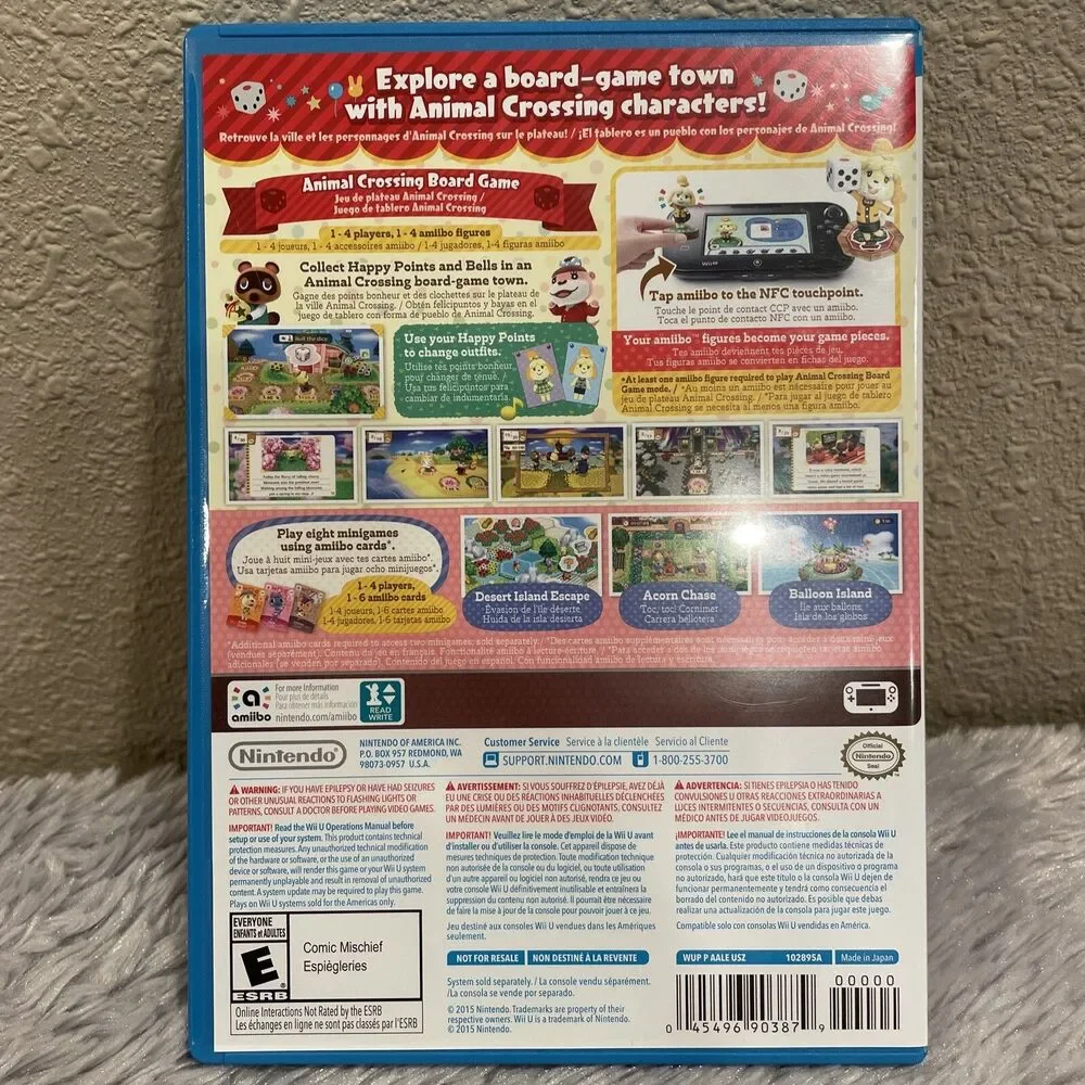 Animal Crossing Amiibo Festival (Nintendo Wii U, 2015) Complete CIB